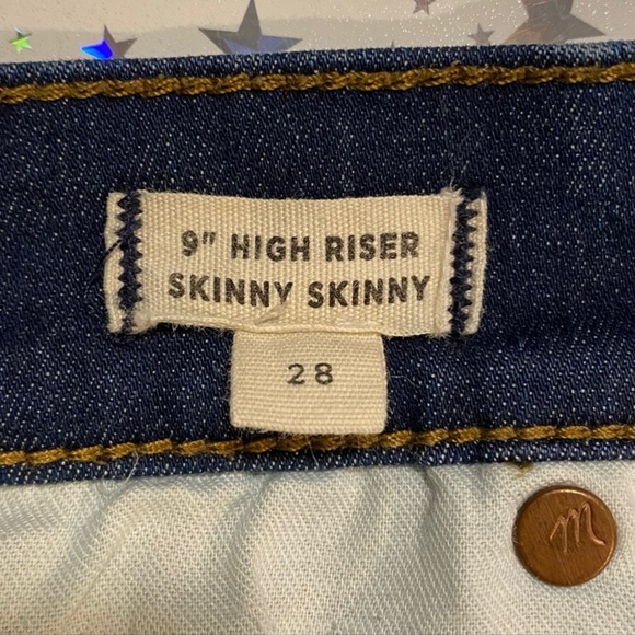 Madewell 9” High Riser Skinny Jeans in Polly Wash - Picture 7 of 8